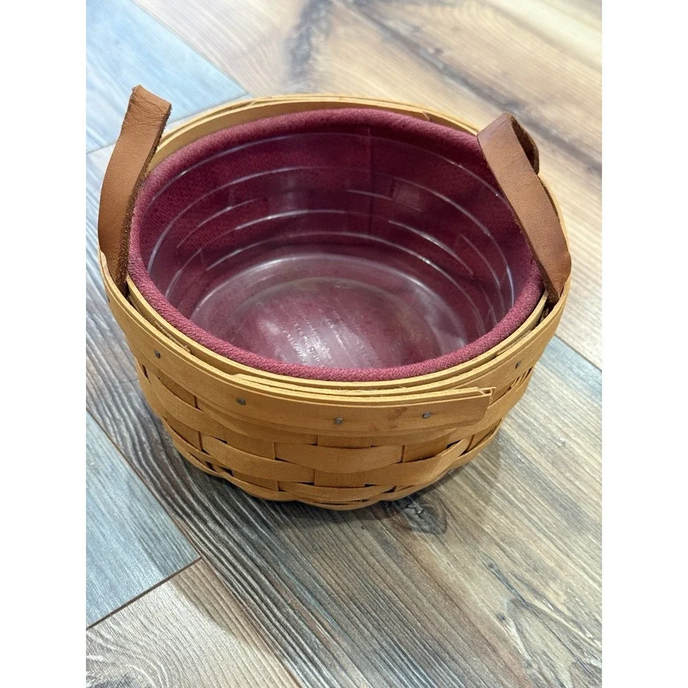 Longaberger 2002 Horizon of Hope Button Basket With Liners Authentic